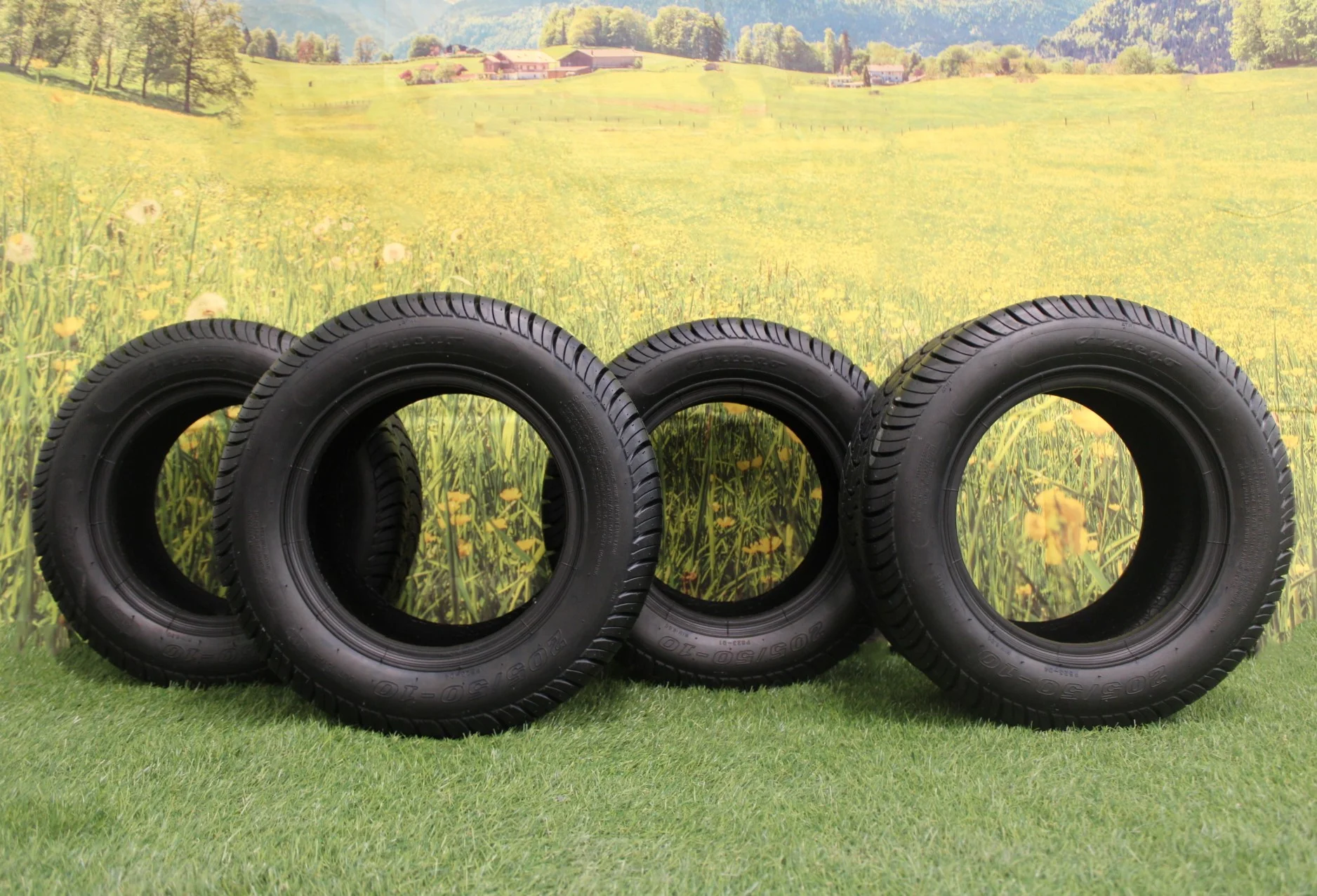 Antego Tire and Wheel 205/50-10 4 Ply (Set of 4) Golf Cart Tires DOT Rated ATW-016 - Inhomebuy