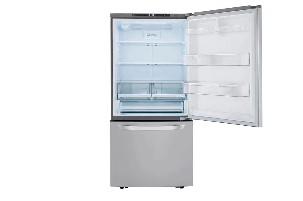 LG 33 IN. 26 CU. FT. SMUDGE-RESISTANT STAINLESS STEEL TWO-DOOR BOTTOM FREEZER DRAWER REFRIGERATOR WI - Inhomebuy