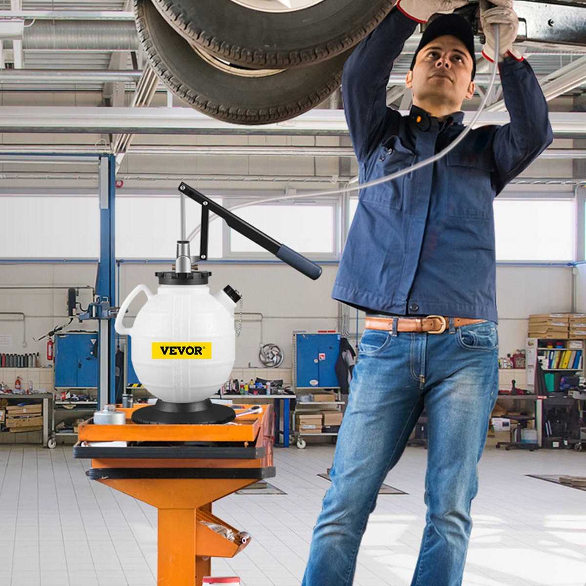 VEVOR Transmission Fluid Pressure Bleeder Large Capacity Transmission Oil Replacement Tool Set ATF Filler Adapters Transmission Oil QCBS - Inhomebuy