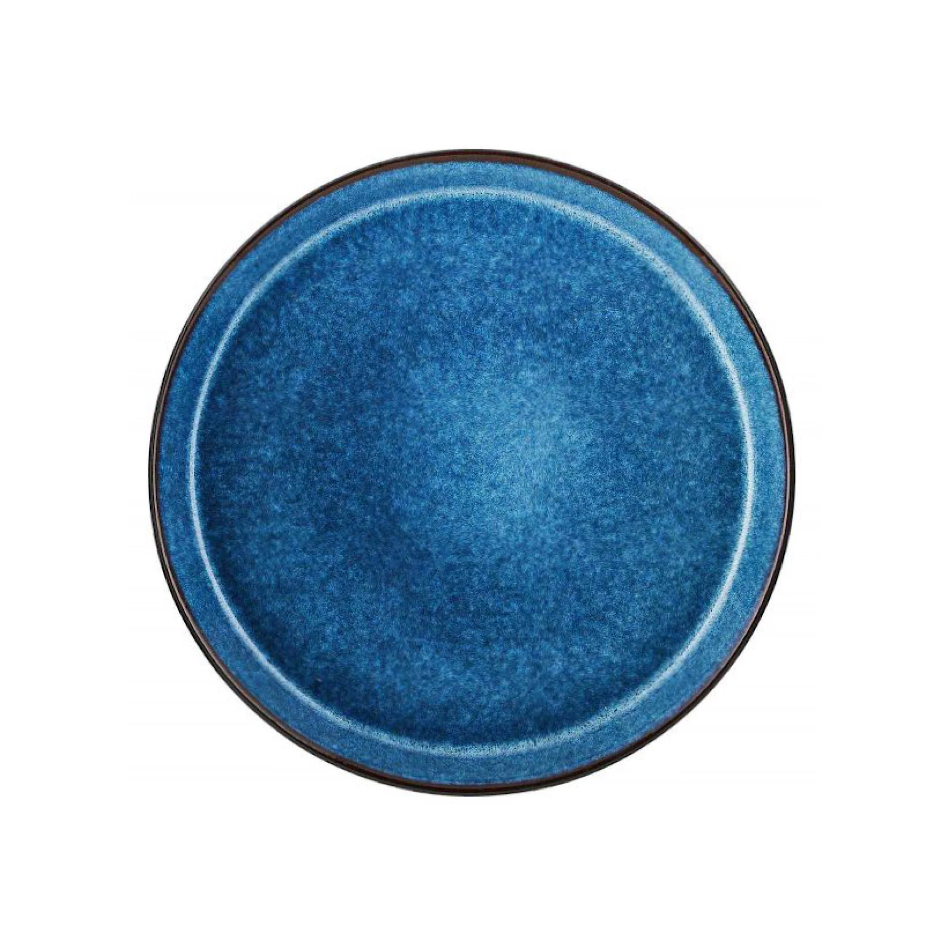 Stoneware Gastro Plate 27cm Black Dark Blue - Inhomebuy