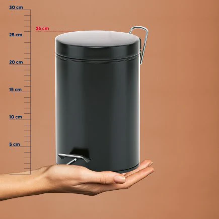 Dust Bin Monaco Black - Inhomebuy