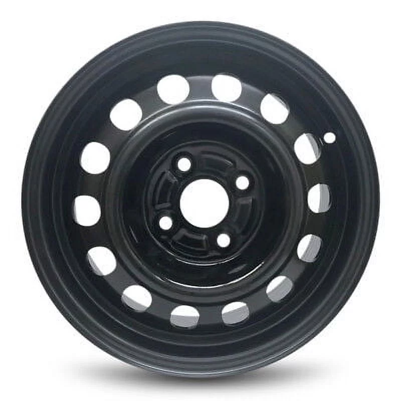 Wheel Rim for 1993-2002 Toyota Corolla 14 in Black Steel Rim Direct Fit - Inhomebuy