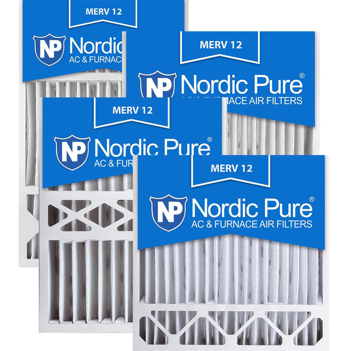 Nordic Pure MERV Pleated Plus Carbon AC Furnace Air Filters - Inhomebuy