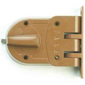 Yale Rim Lock Heavy-Duty Brass For 1-3/8 in to 2-1/4 in Door Thick 112 - Inhomebuy
