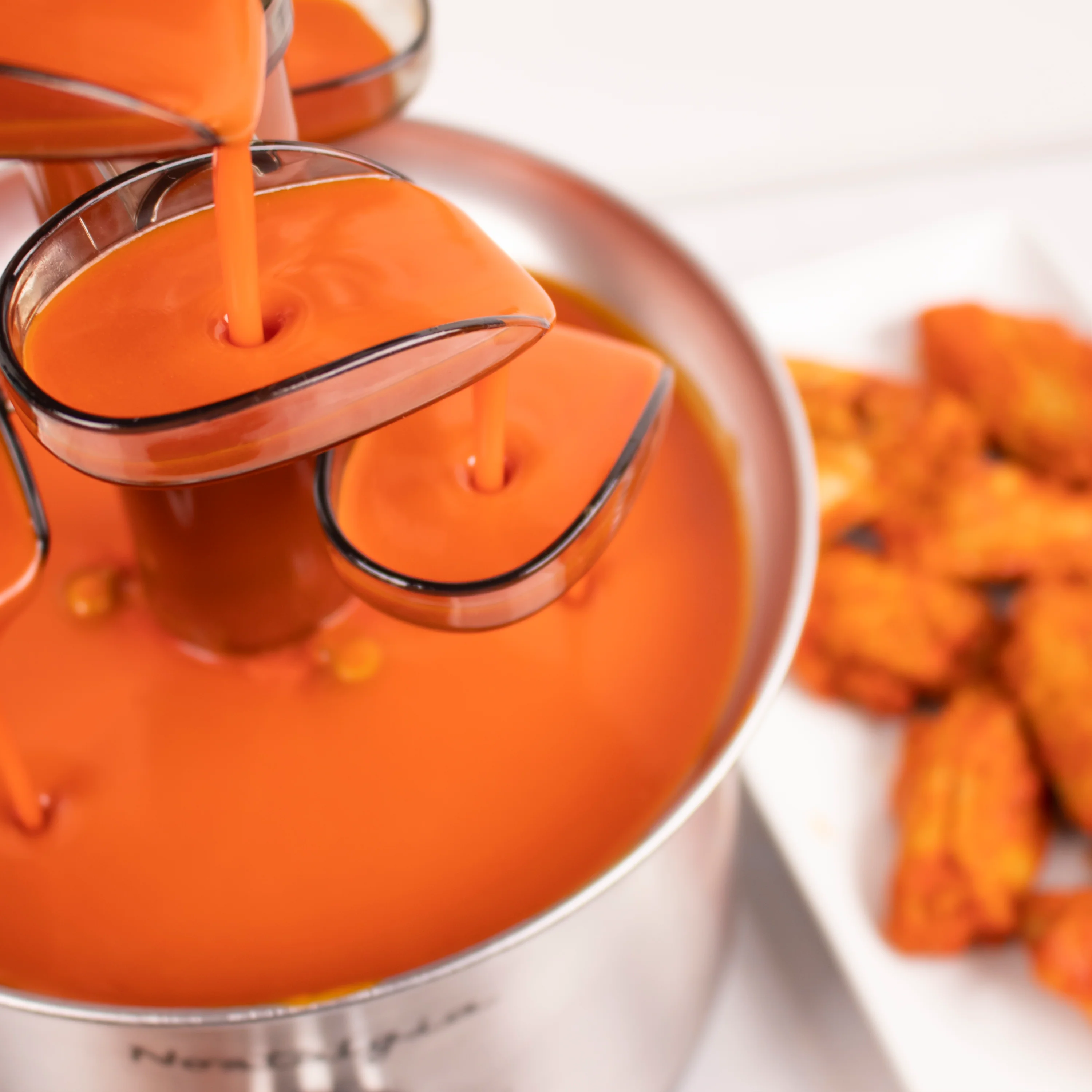 2-Pound Stainless Steel Cascading Fondue Fountain - Inhomebuy