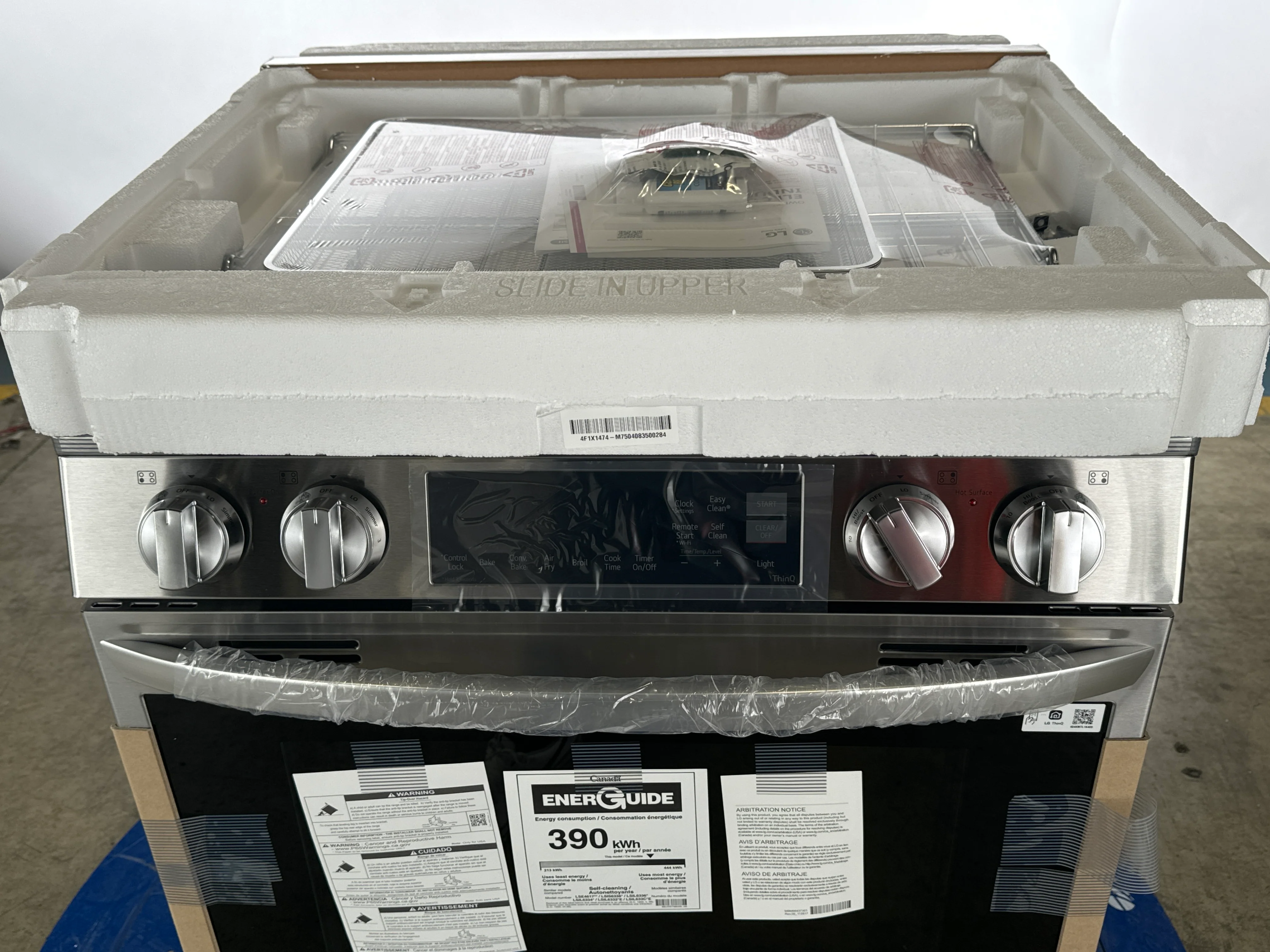 LG 30 IN 6.3 CU. FT. SLIDE-IN INDUCTION RANGE IN STAINLESS STEEL - LSIL6334F - Inhomebuy