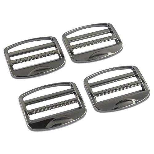 DGOL 10 pcs Heavy Zinc Alloy Ladder Lock Slider Metal Adjustable Webbing Release Buckles - Inhomebuy