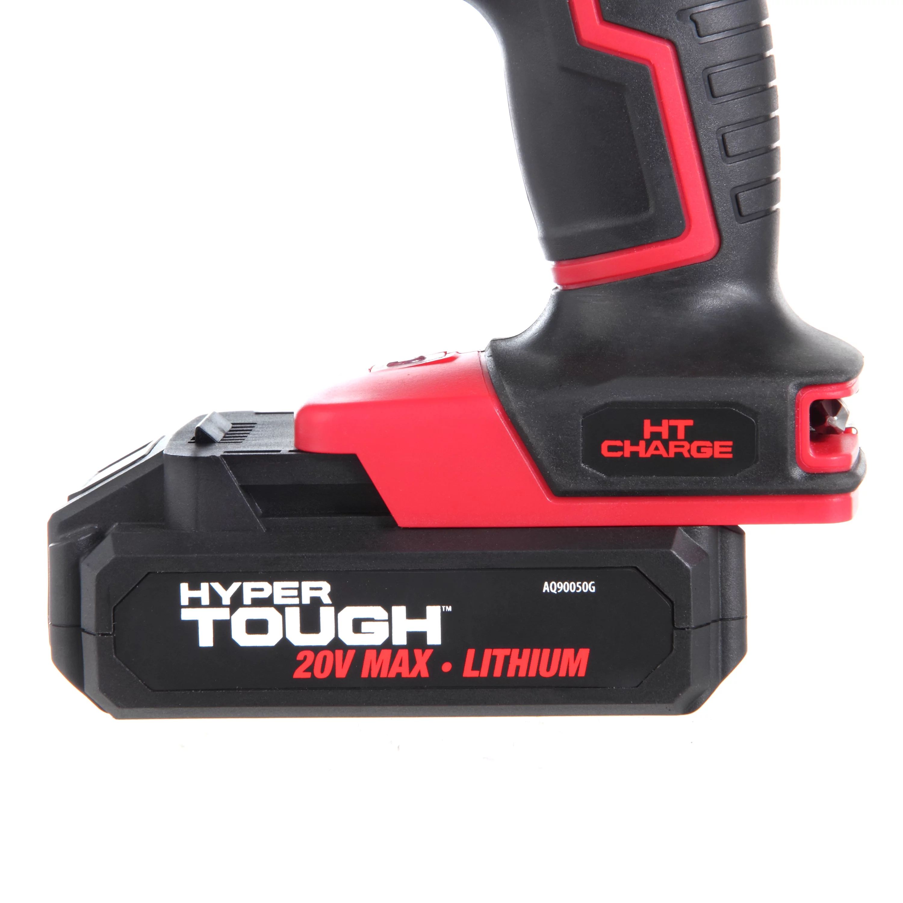 Hyper Tough 20V Max Lithium-ion Cordless Drill, 3/8 inch Chuck, Variable Speed, with 1.5Ah Lithium-ion Battery and Charger, Bit Holder & LED Light - Inhomebuy
