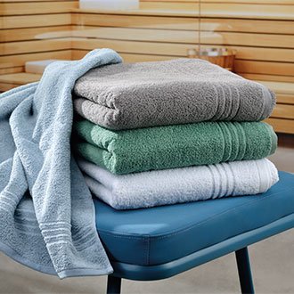 Sauna Towel Leonora Frost Grey - Inhomebuy