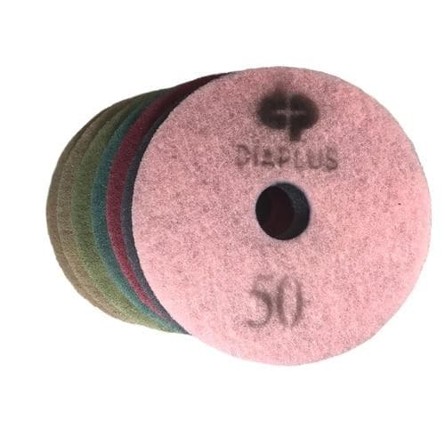 Dia Plus Pink Diamond Polishing Pad for Restoring Marble, Limestone, Sandstone, Travertine, Terrazzo, and Concrete - Inhomebuy