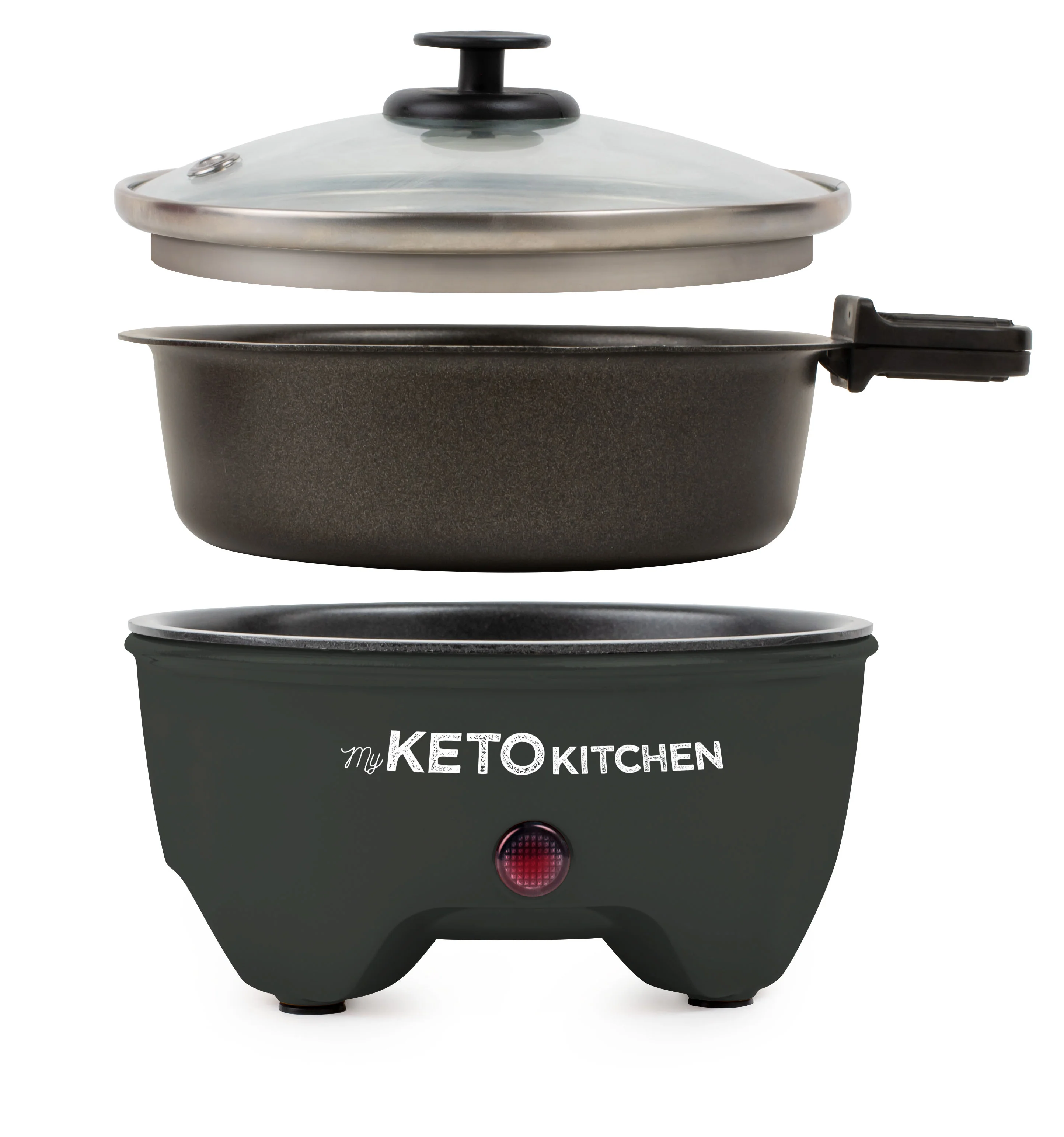 My Keto Kitchen Electric Personal Multi-Cooker, Blackberry - Inhomebuy