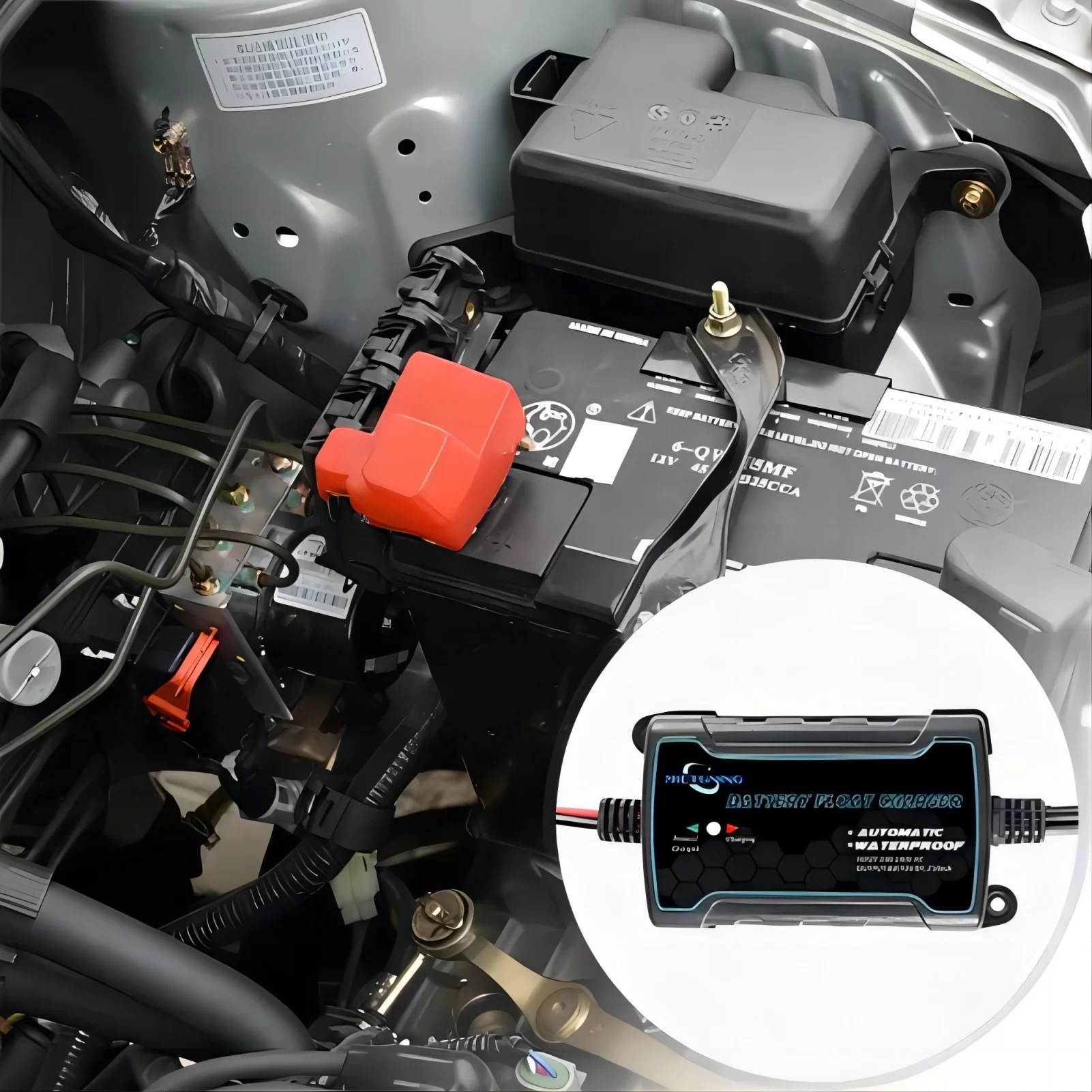 MICTUNING 12V Automatic Battery Trickle Charger Maintainer Auto for Car Truck Motor - Inhomebuy