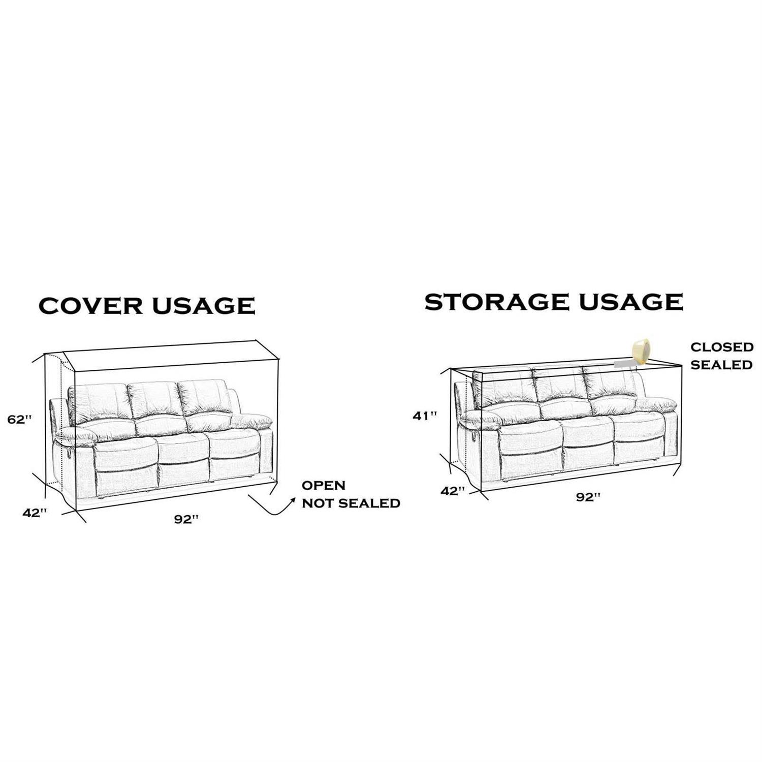 Wowfit Furniture Cover – Dust-Proof Moving Bag for Chairs Recliners - Inhomebuy