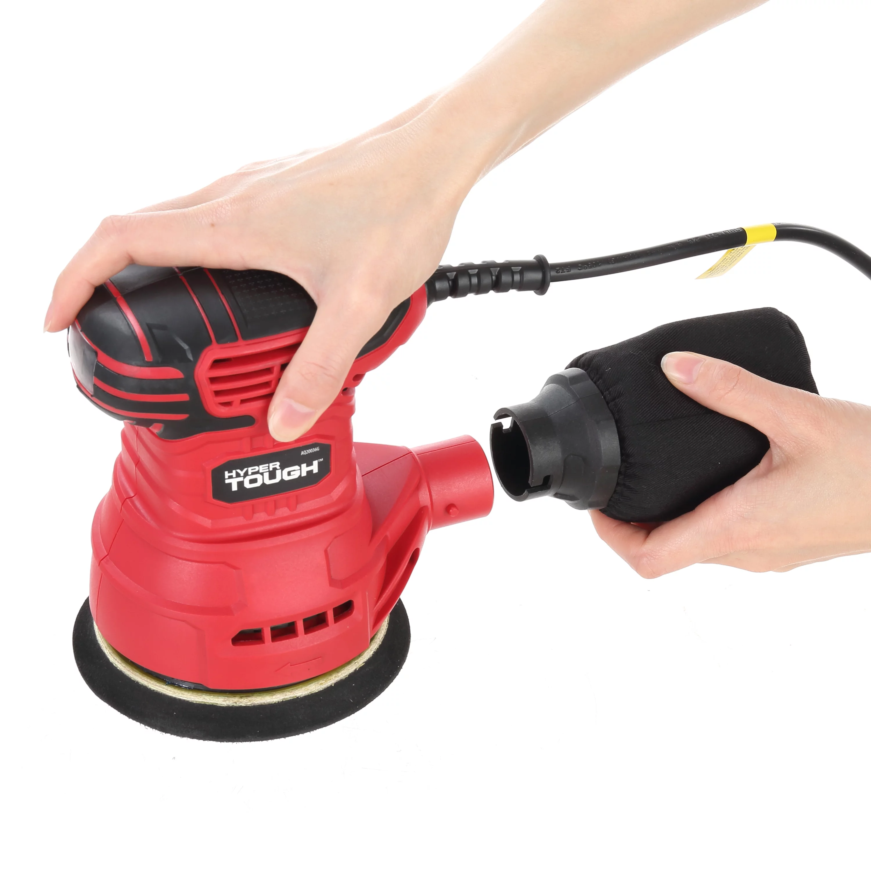 Hyper Tough 2.5-Amp Orbital Sander, 5-Inch, Corded, AQ20036G - Inhomebuy
