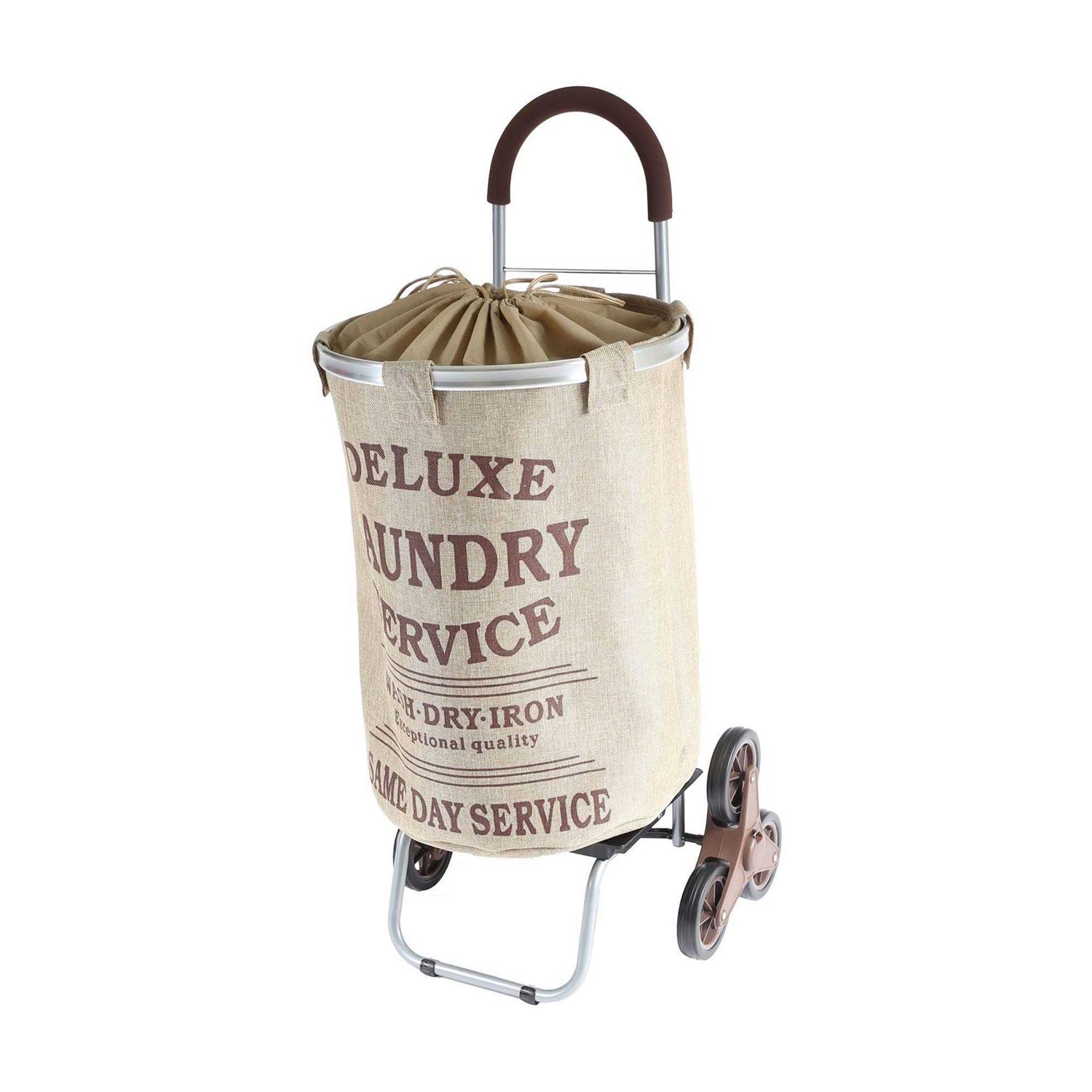 Dbest products Stair Climber Trolley Dolly Laundry Hamper - Inhomebuy