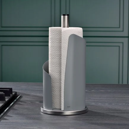 Kitchen Roll Holder Stella - Light Grey - Inhomebuy