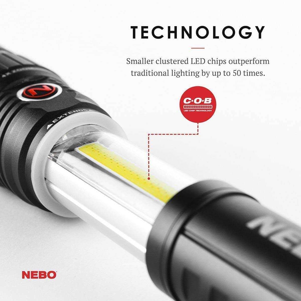 Nebo Slyde King Rechargeable Flashlight - Inhomebuy