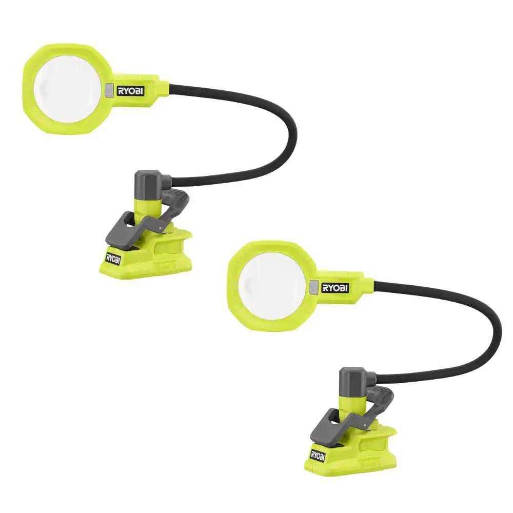 RYOBI ONE+ 18V Cordless LED Magnifying Clamp Light - Inhomebuy