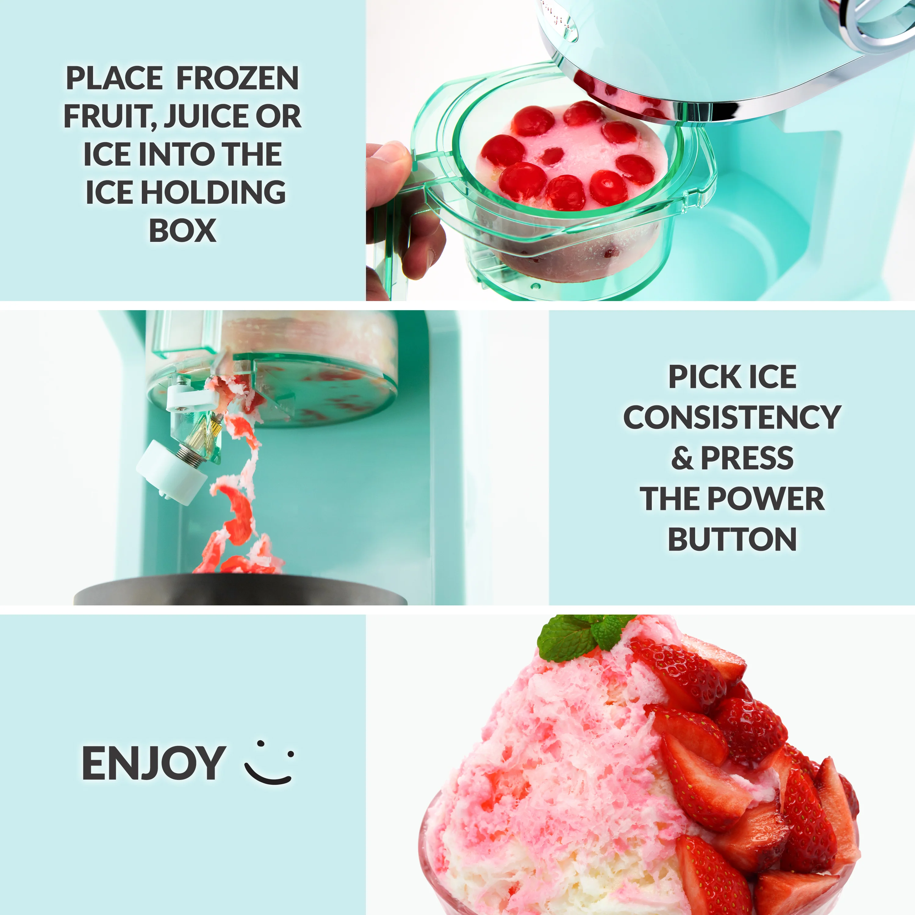 Classic Retro Ice & Frozen Fruit Ice Shaver - Inhomebuy
