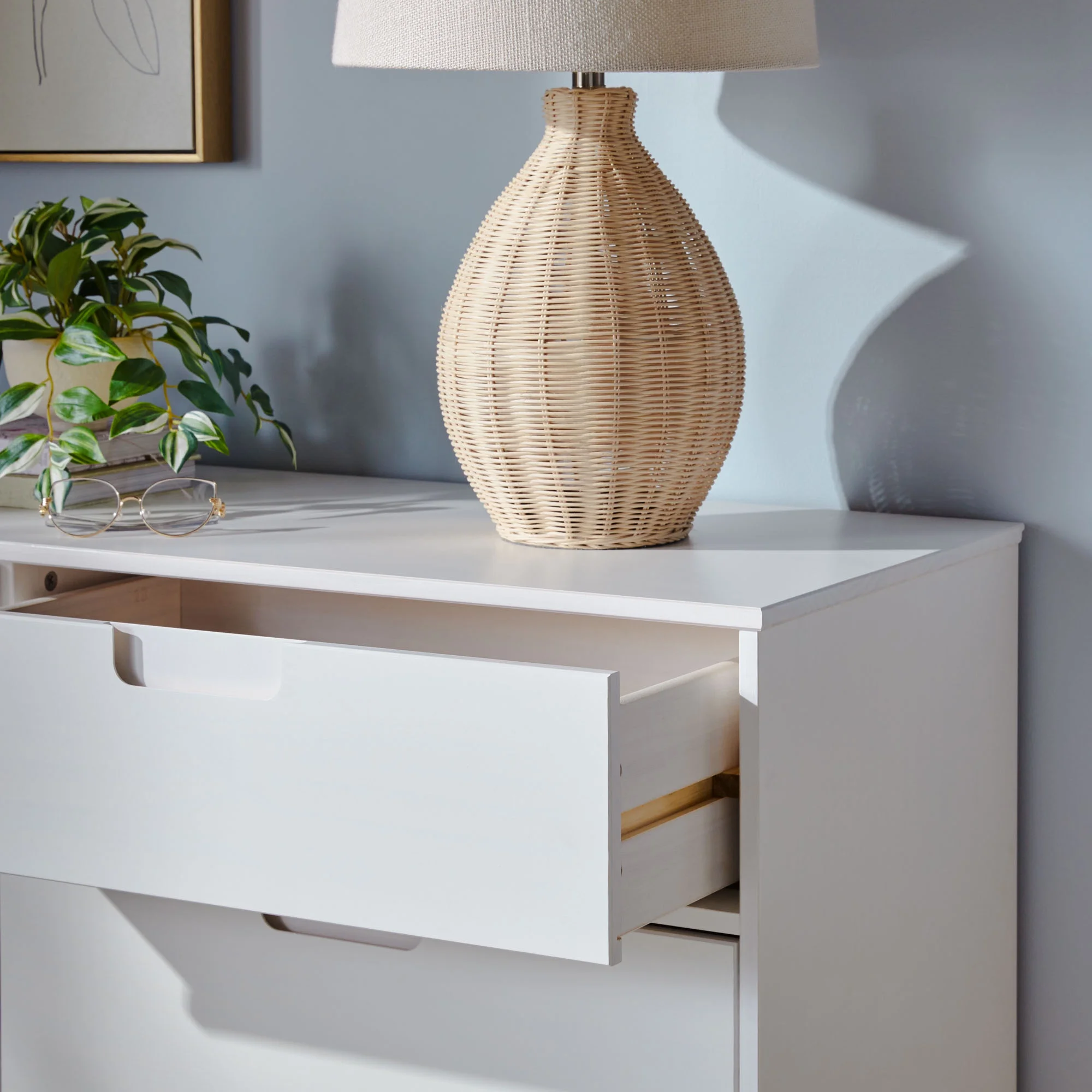 Walker Edison Sonoma 6-Drawer Solid Wood Caramel Dresser - Inhomebuy