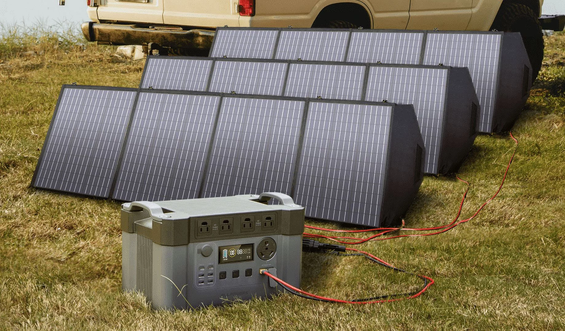 ALLPOWERS S2000 Pro Portable Solar Generator, 2400W 1500Wh Portable Power Station for Camping RV Camper Home Emergency - Inhomebuy