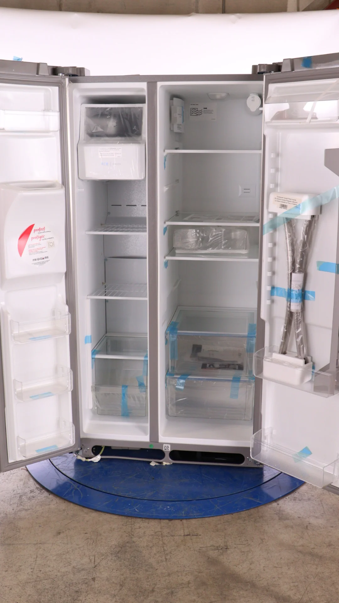 FRIGIDAIRE 36 IN 25.6 CU FT. STAINLESS STEEL SIDE-BY-SIDE REFRIGERATOR WITH EXTERIOR WATER AND ICE D - Inhomebuy