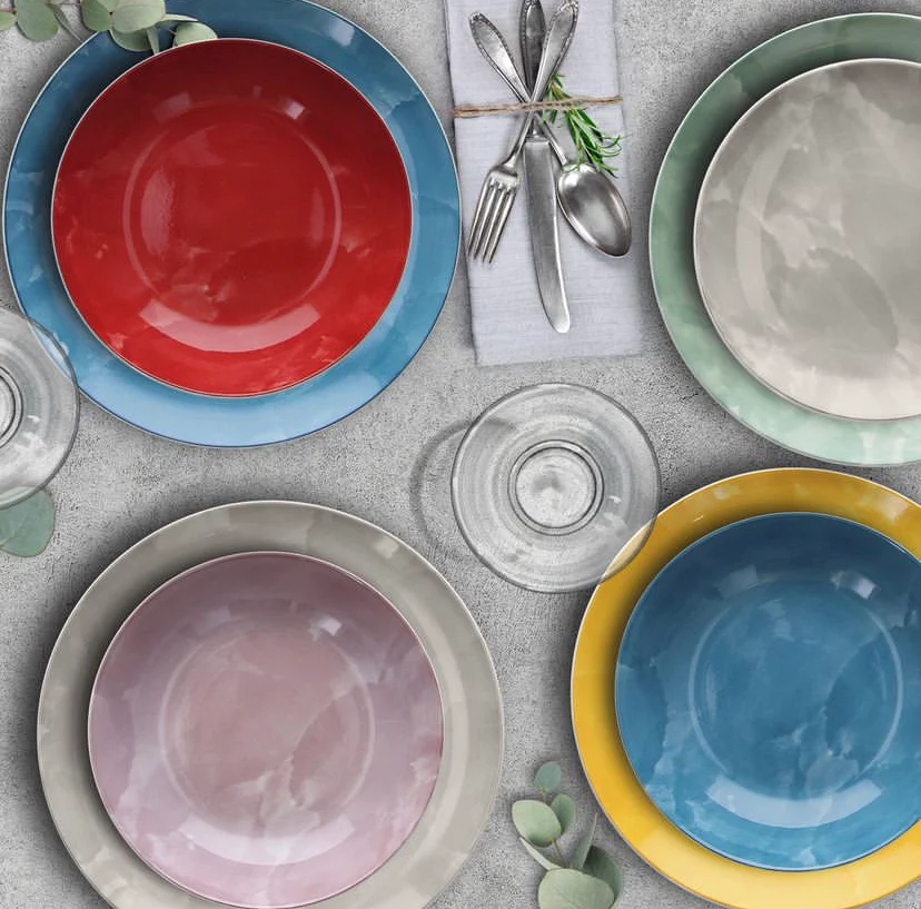 Soupe Plate 20cm Sfera Color Plate - Inhomebuy