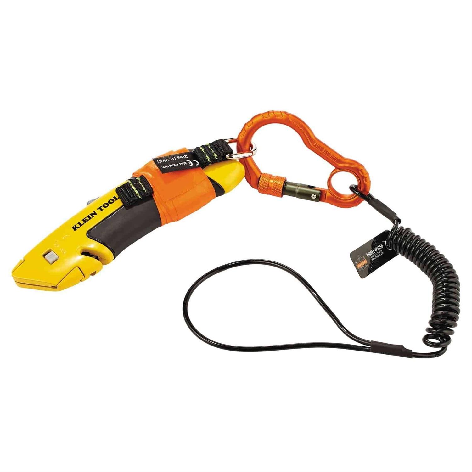 Ergodyne Squids 3011 Retractable Tool Lanyard with Carabiner Mount 19311 - Inhomebuy
