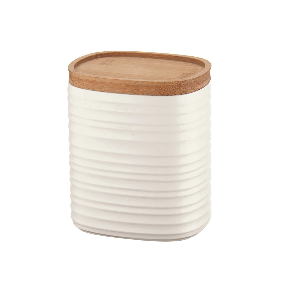 M Storage Jar Tierra Milk White - Inhomebuy