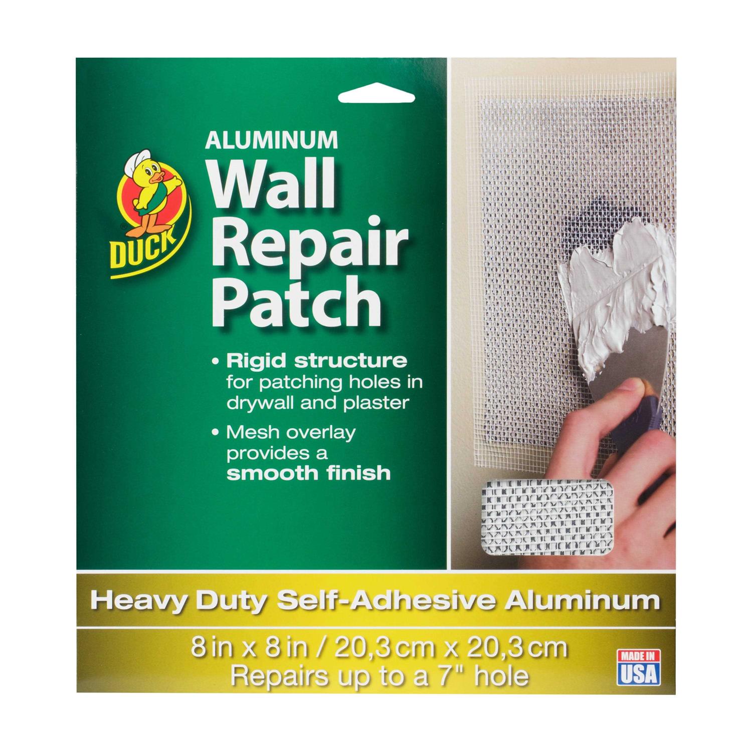 Duck Brand 8 in x 8 in White Fiberglass Wall Repair Patch - Inhomebuy