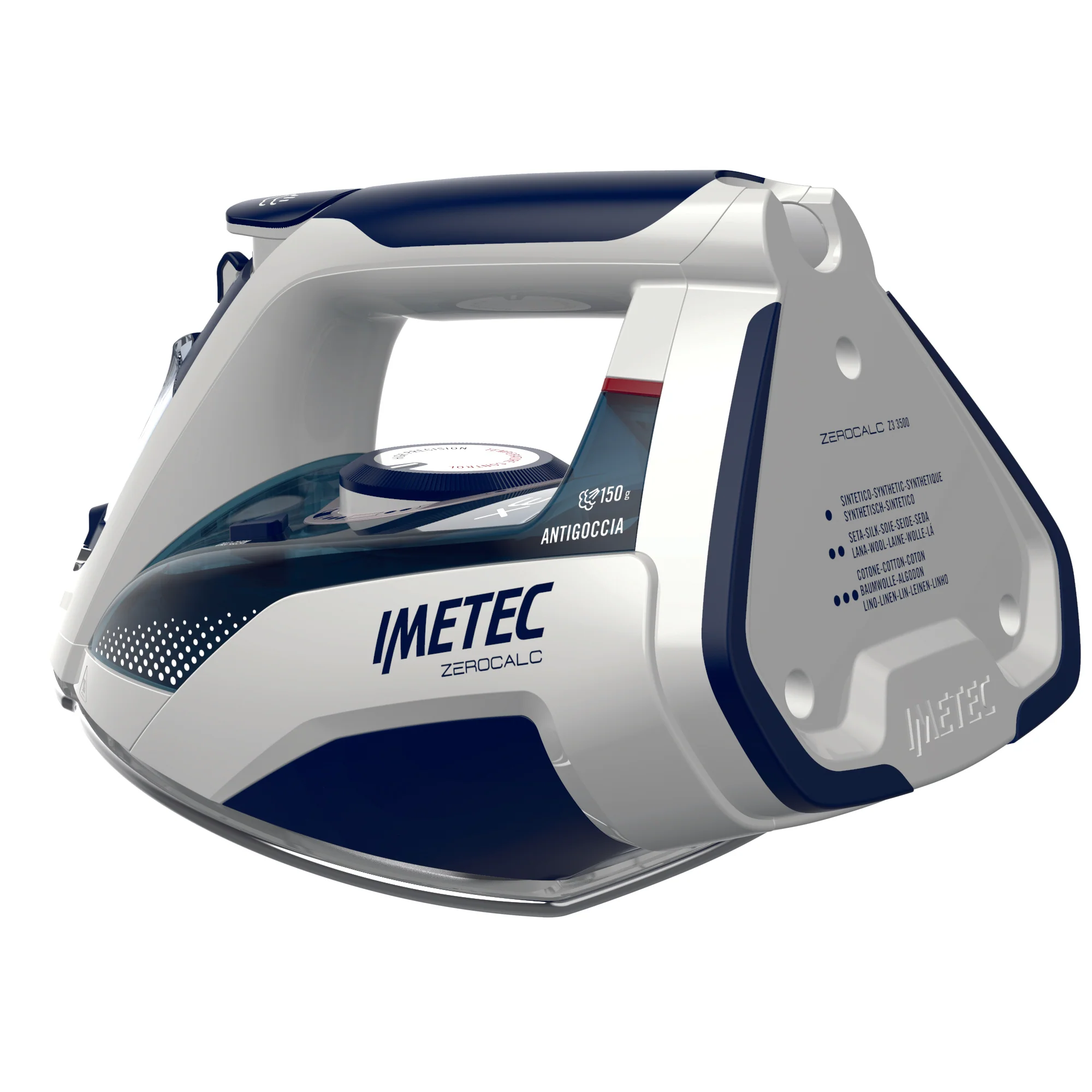 Imetec Steam Iron , 3X Zero Calc  Z3 3500, 2400W, 150G , Anti Drup, S/S Plate - Inhomebuy