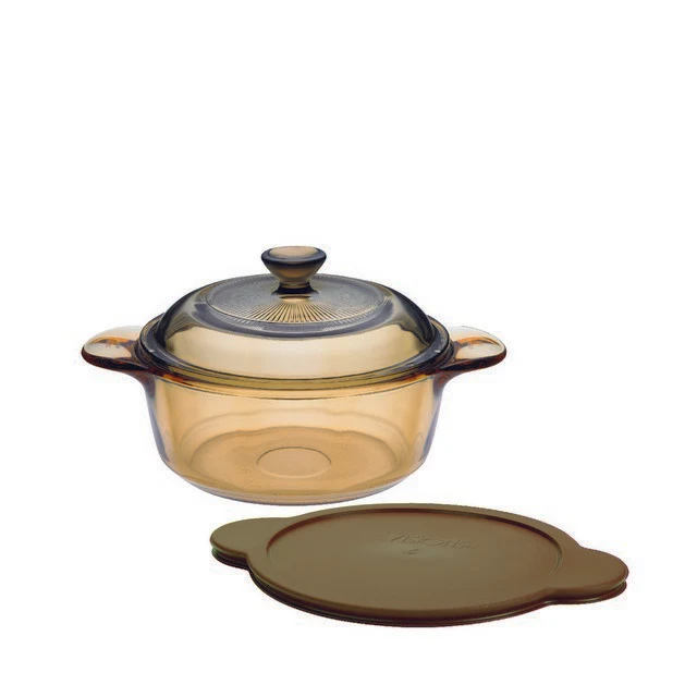 Visions Glass Casserole |VS08| 0.8L with Glass & Plastic Cover - Inhomebuy