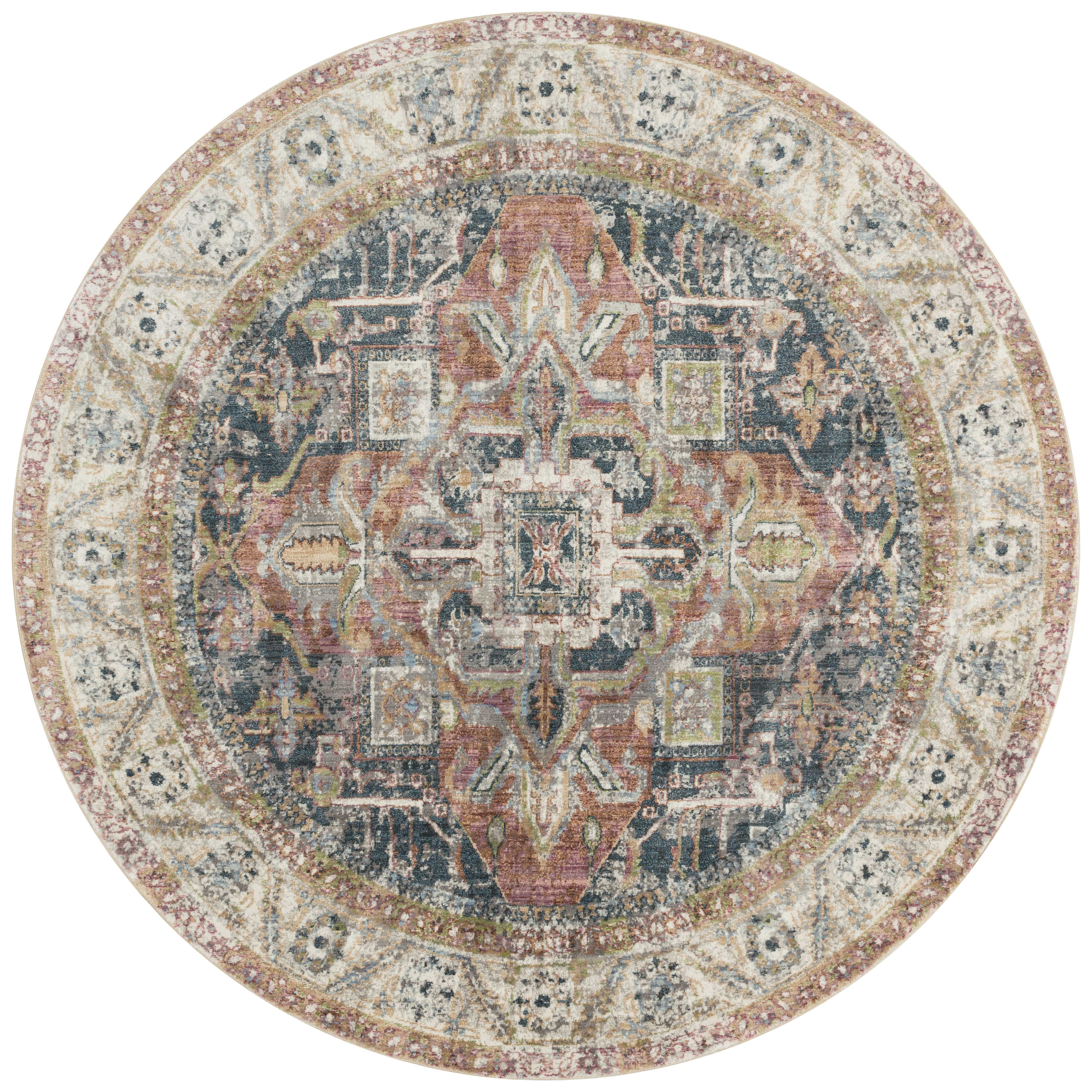 Loloi Rugs Anastasia Collection Rug in Ivory, Multi - 7'10