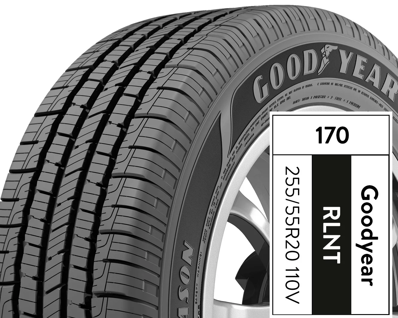 Goodyear Reliant All-Season 255/55R20 110V All-Season Tire - Inhomebuy
