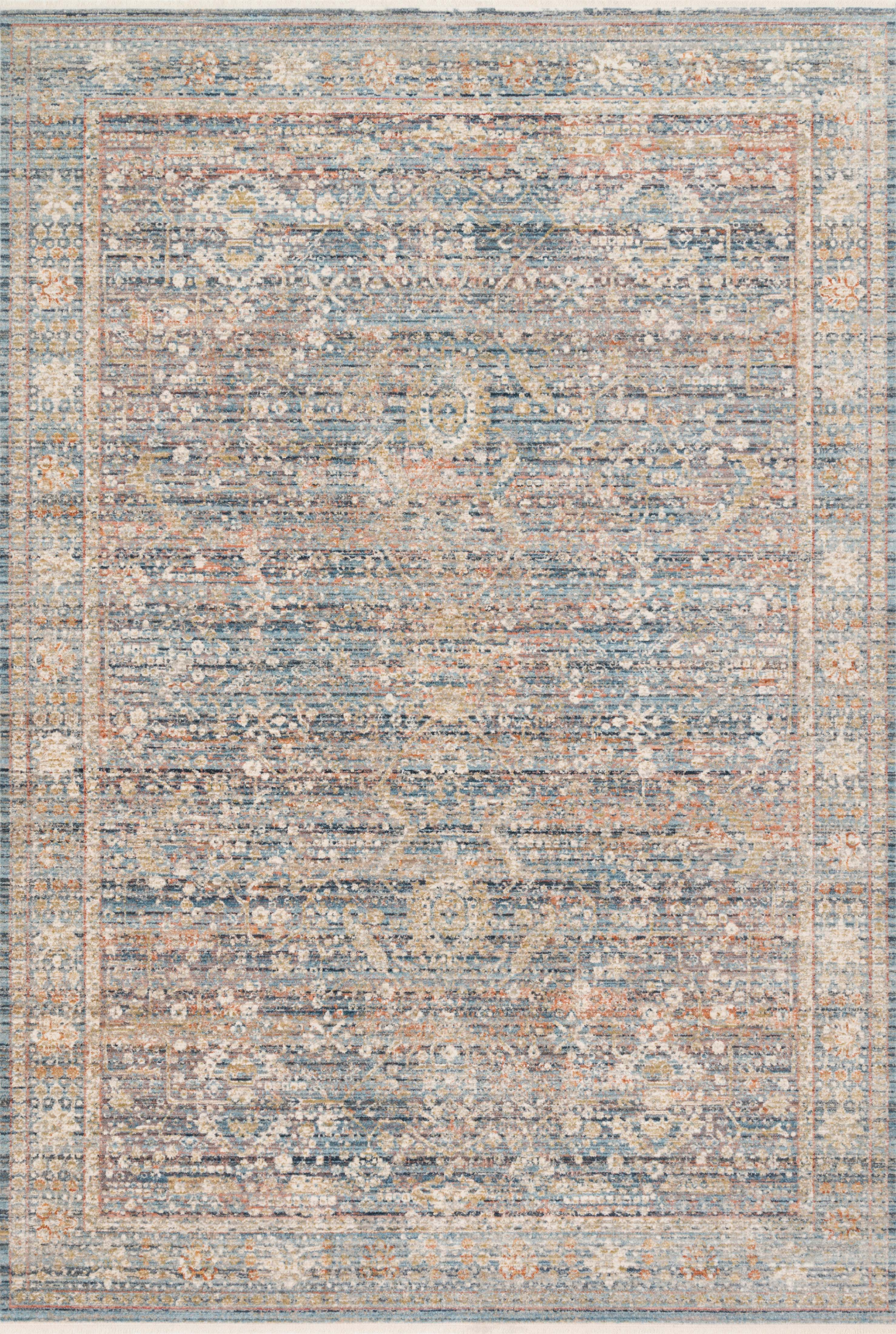 Loloi Rugs Claire Collection Rug in Blue, Sunset - 9'6