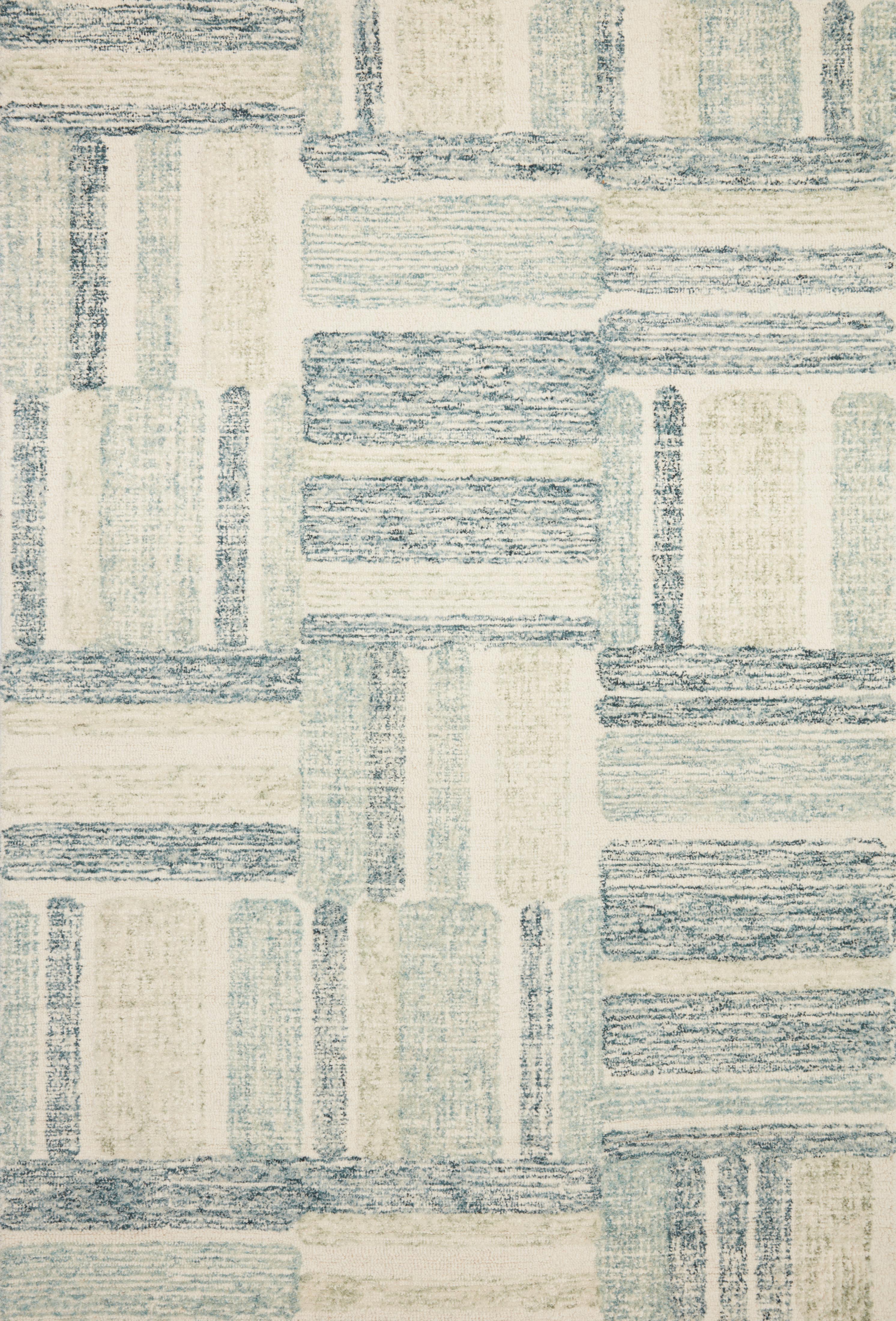 Loloi Rugs Milo Collection Rug in Aqua, Denim - 8'6