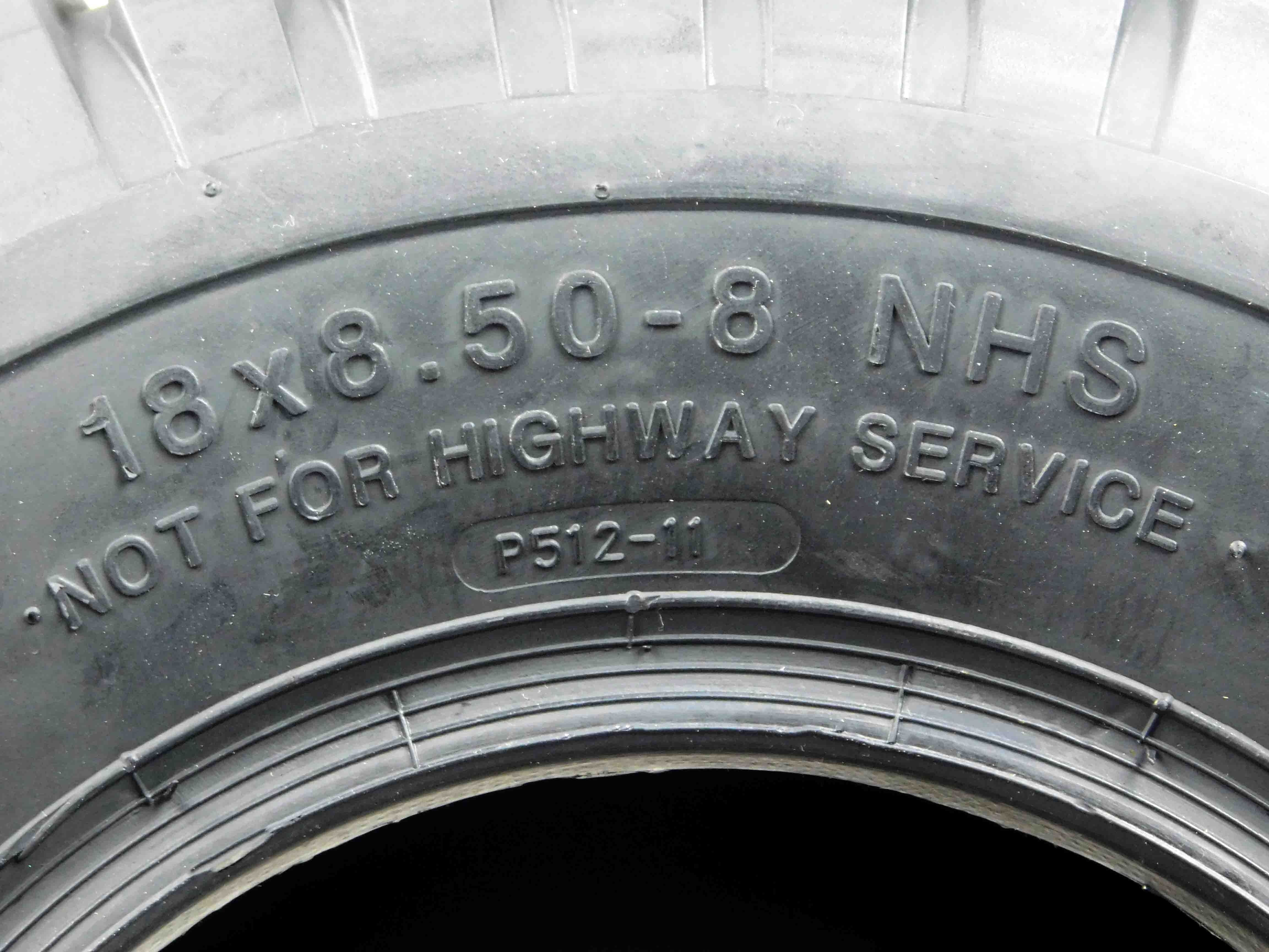 MASSFX 18x8.5-8 Lawn & Garden, Golf Cart, Turf Tires 4 Ply with 5mm Tread Depth 18x8.5x8 (4 Pack) - Inhomebuy