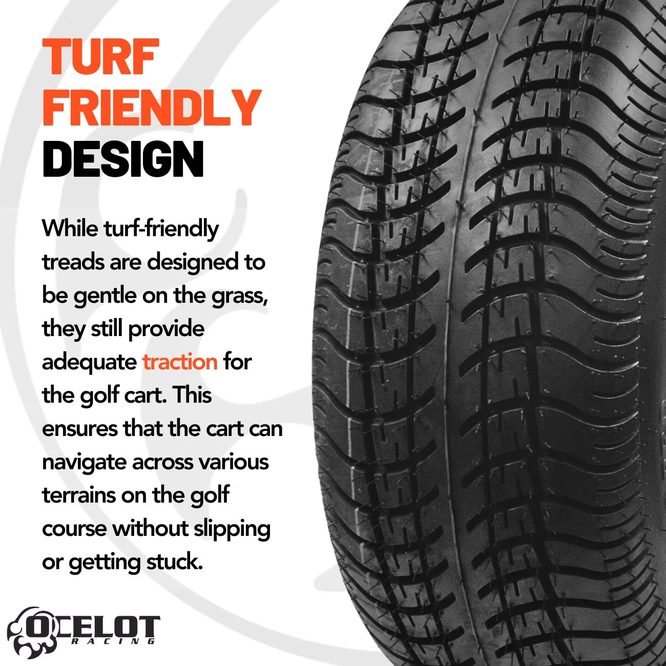 205/30-12 Ocelot Course Pro Golf Cart Tire - Inhomebuy