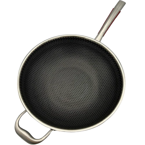 Healthy Bear Targu Hybrid Wok: 32cm with glass lid | BC-HW32N - Inhomebuy