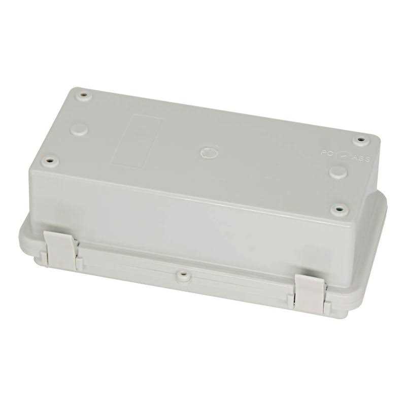 Zulkit Junction Box ABS Plastic Dustproof Waterproof IP65 Electrical Boxes Hinged Shell Outdoor Universal Project Enclosure with 2 Cable Glands - Inhomebuy