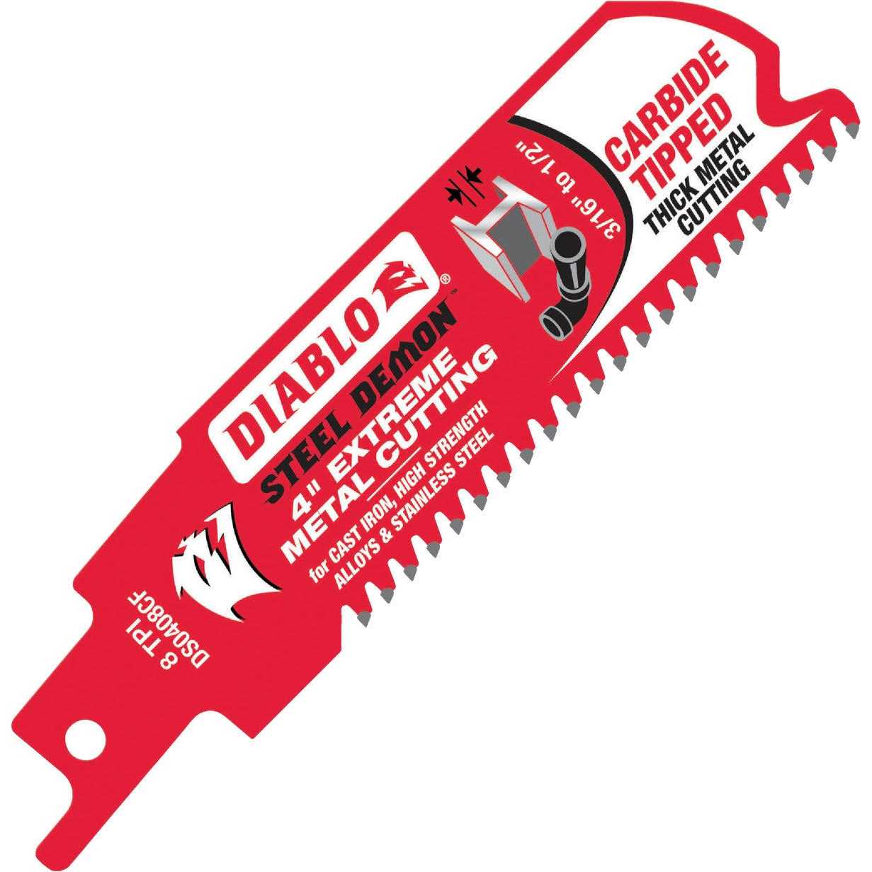 Diablo Steel Demon Carbide Metal Reciprocating Saw Blade 9 DS0908CF3 - Inhomebuy