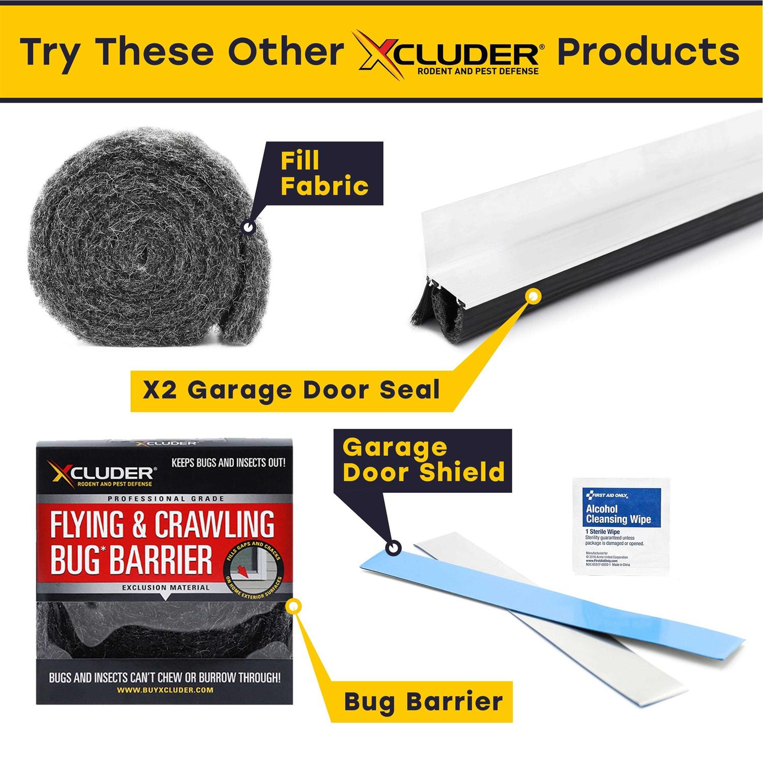 Xcluder 36 Low-Profile Door Sweep Aluminum Seals Out Rodents Pests - Inhomebuy