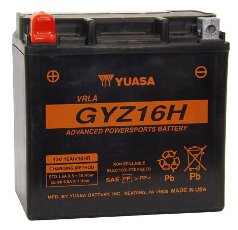Yuasa Gyz16h Factory Activated, Maintenance Free - Inhomebuy