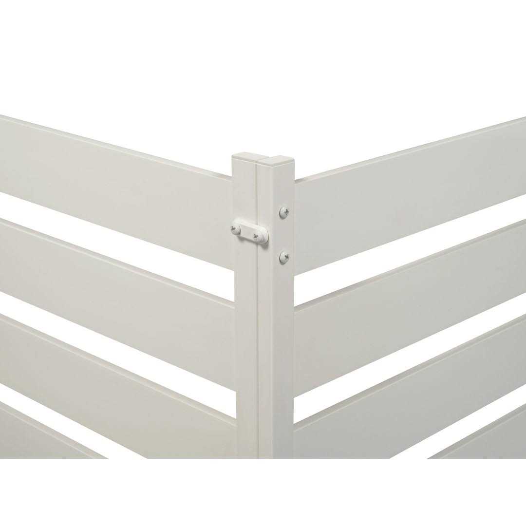 Zippity Outdoor Products Liberty Lattice 3.5 ft. x 3 ft. White Vinyl AC Screen Fence Panel - Inhomebuy