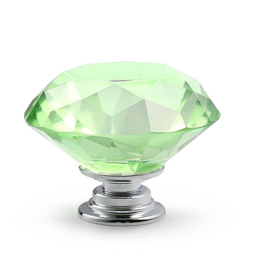 CZC HOME 10 PCS Diamond Crystal Glass Pull Handle Cabinet Knobs Cupboard Drawers Cabinet Dresser Bookcase Wardrobe - Inhomebuy