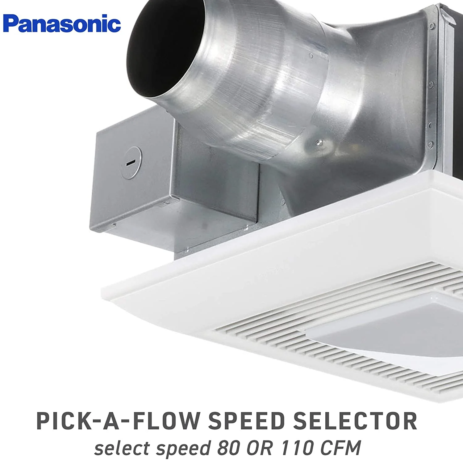 Panasonic Bath Fan Ceiling WhisperFitEZ w/Light | FV-08-11VFL5E - Inhomebuy
