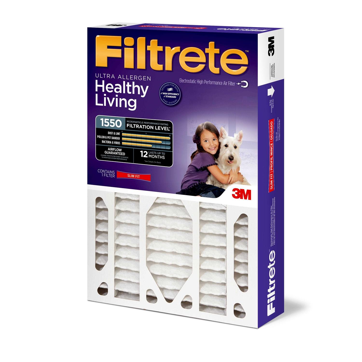 Filtrete Allergen Plus Odor Reduction HVAC Furnace Air Filter 1200 Mpr - Inhomebuy
