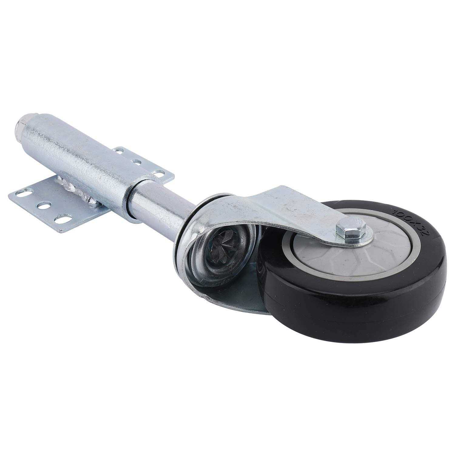 Yaegoo 4 PU Gate Heavy Duty Spring Loaded Swivel Caster - Inhomebuy