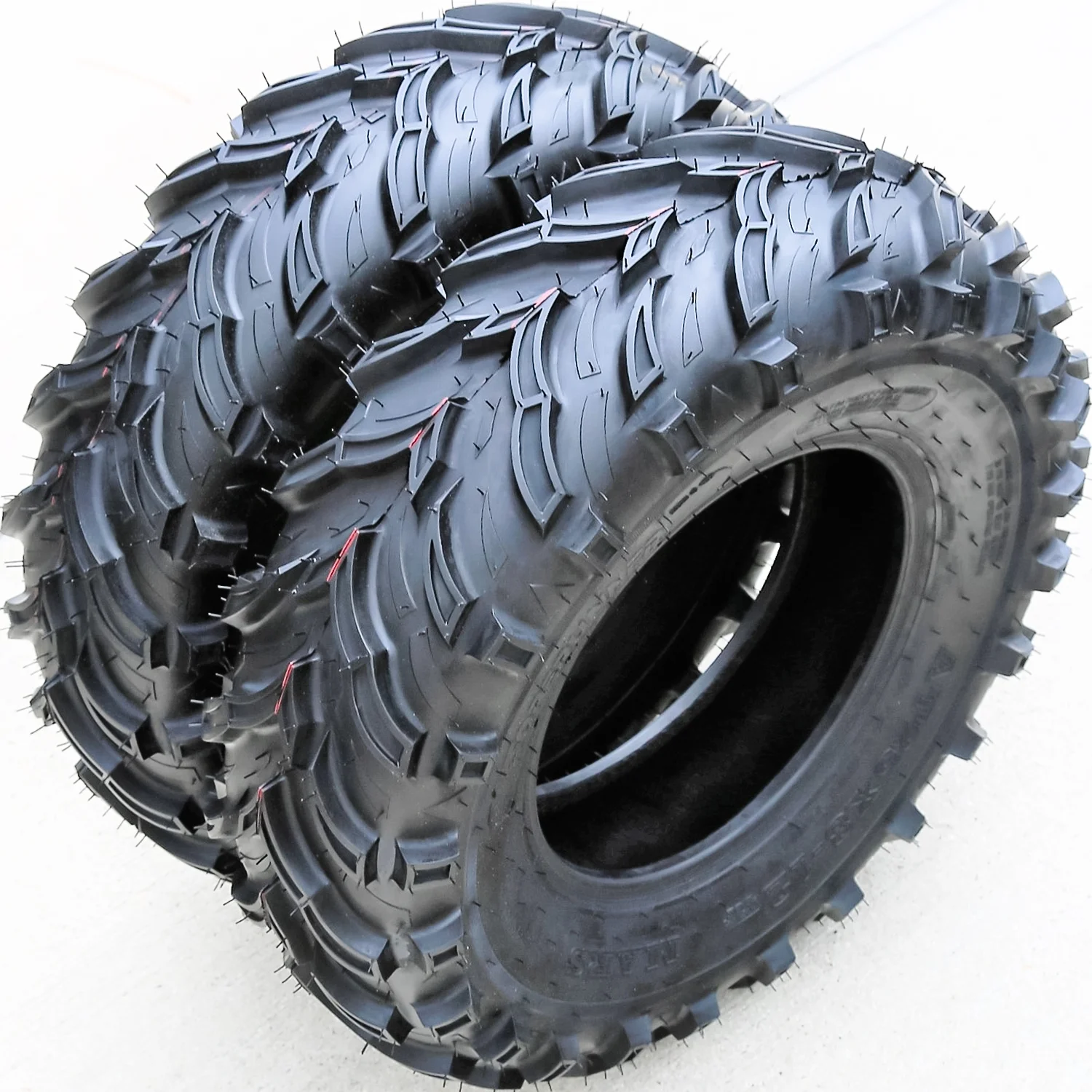 Set of 4 (FOUR) Forerunner Mars B 25x10.00-12 25x10-12 50F 6 Ply MT M/T Mud ATV UTV Tires - Inhomebuy
