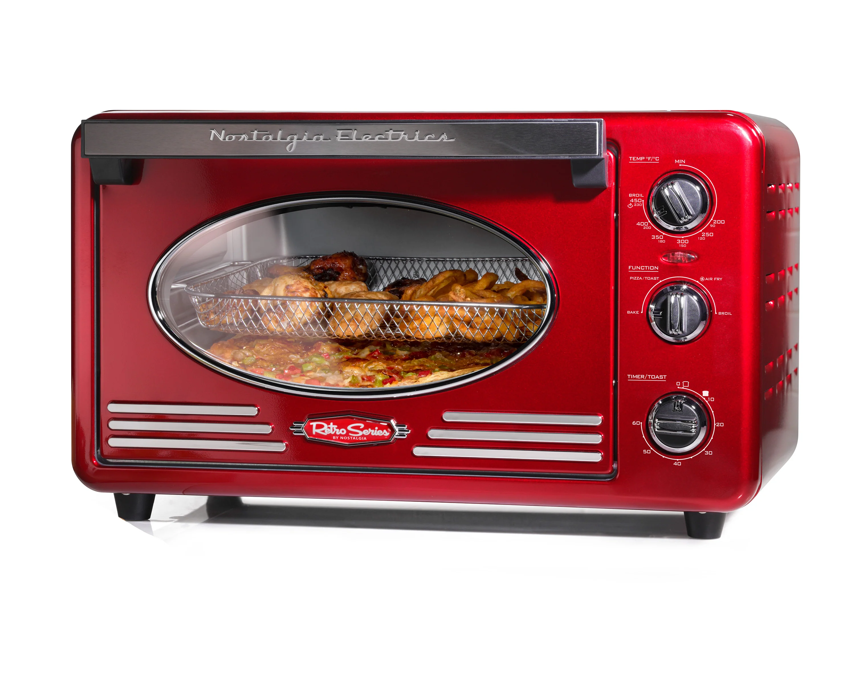 Nostalgia RTOV2RR Retro 12-Slice Convection Toaster Oven - Inhomebuy